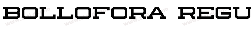 Bollofora Regular字体转换